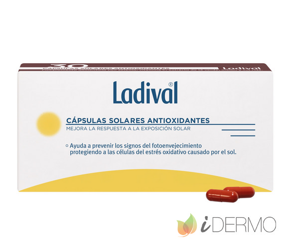 PACK LADIVAL CÁPSULAS SOLARES ANTIOXIDANTES 30 UNID 2X1